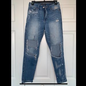 Abercrombie & Fitch high rise girlfriend Jeans, blue, size 26